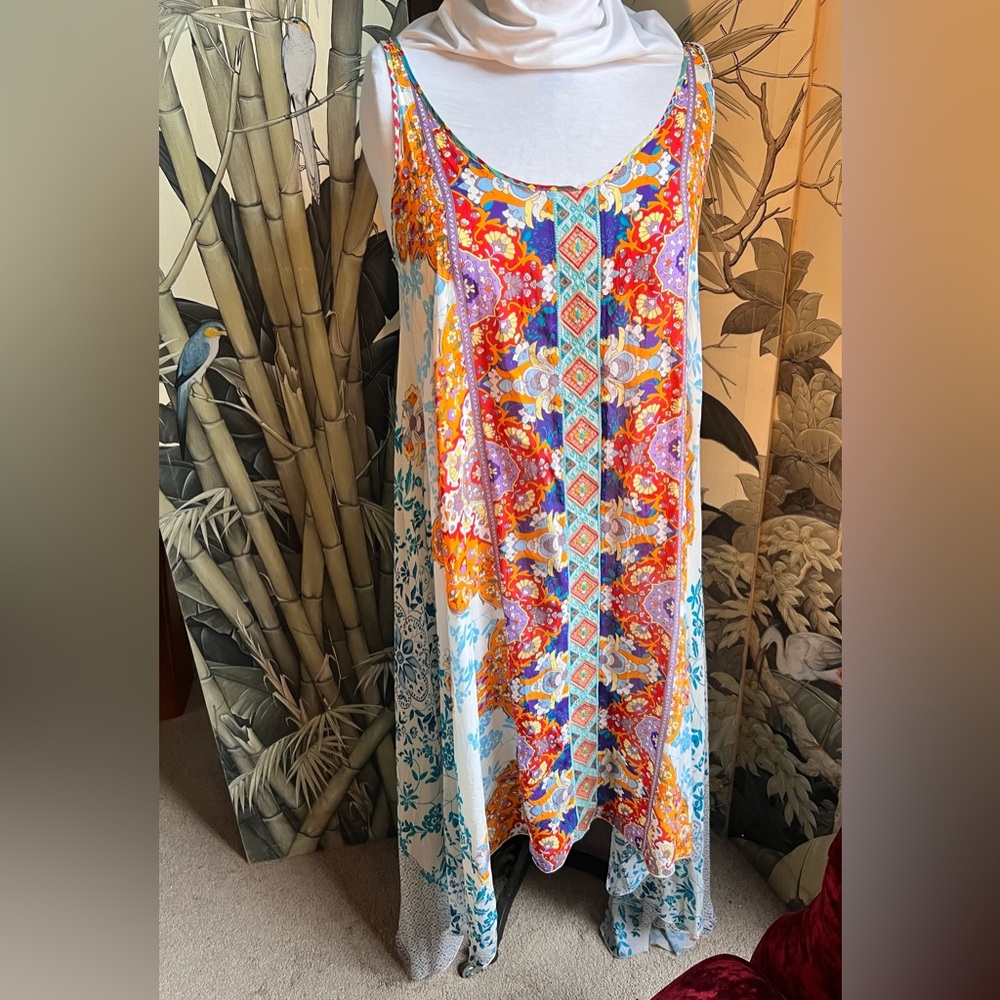 Johnny Was Floral Embroidered Top